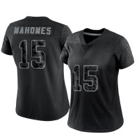 Womens Kansas City Chiefs Patrick Mahomes Black Limited Reflective Jersey